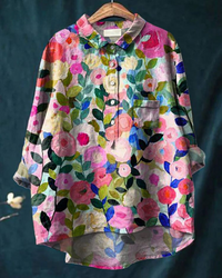 Lydia - Vibrant Floral Blouse