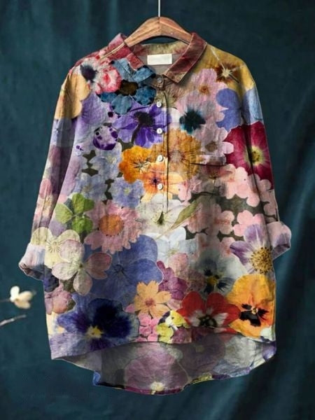 Lydia - Vibrant Floral Blouse