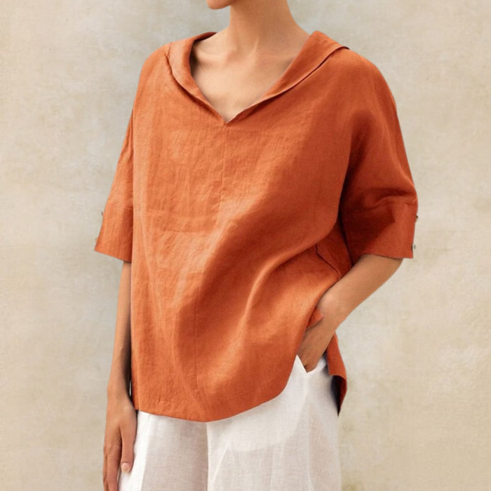 Sage - Oversized Collar Shirt