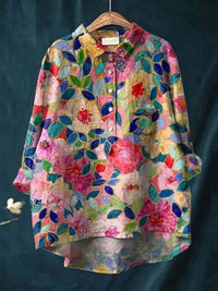 Lydia - Vibrant Floral Blouse