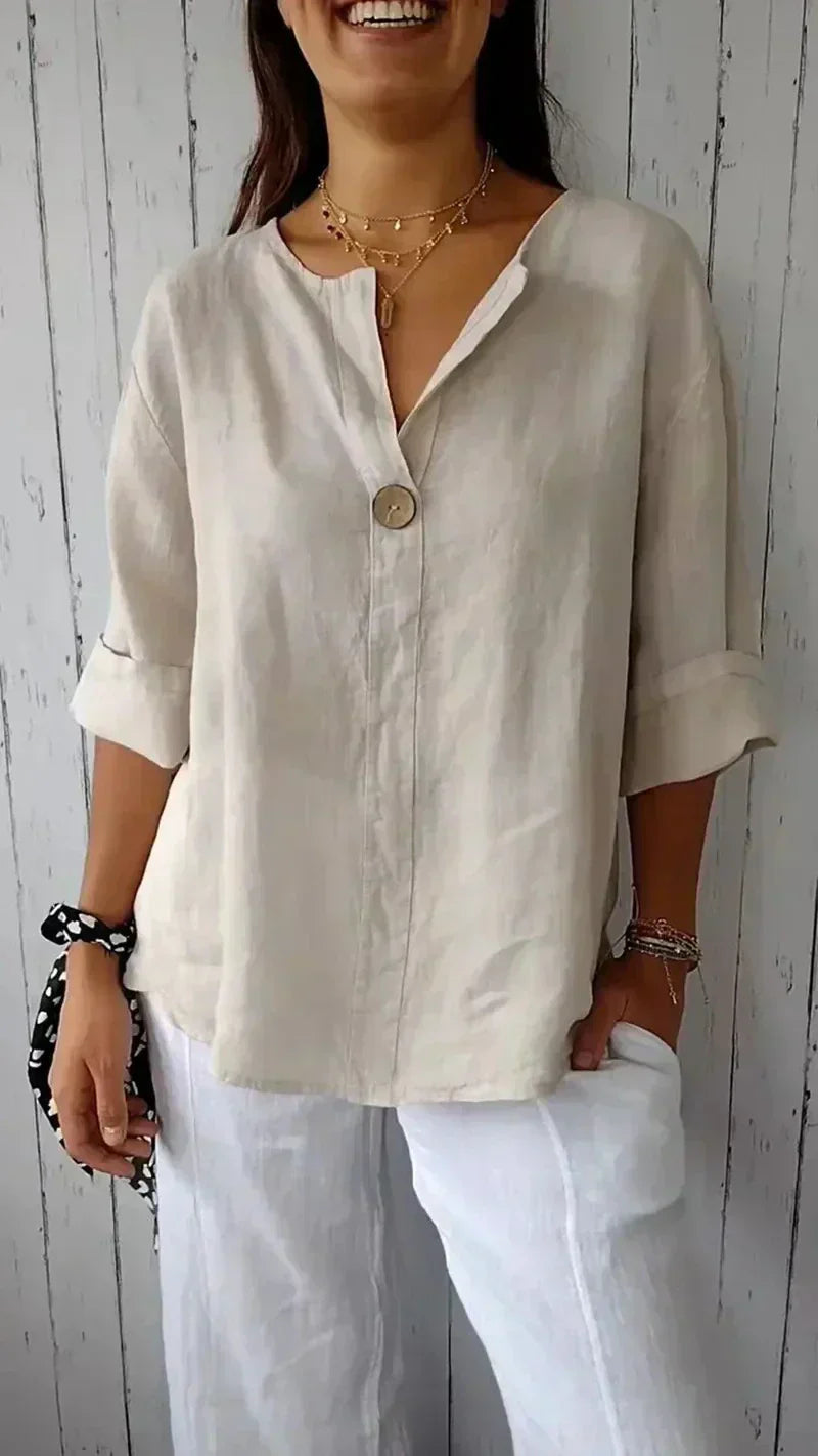 Maya - Single Button Blouse