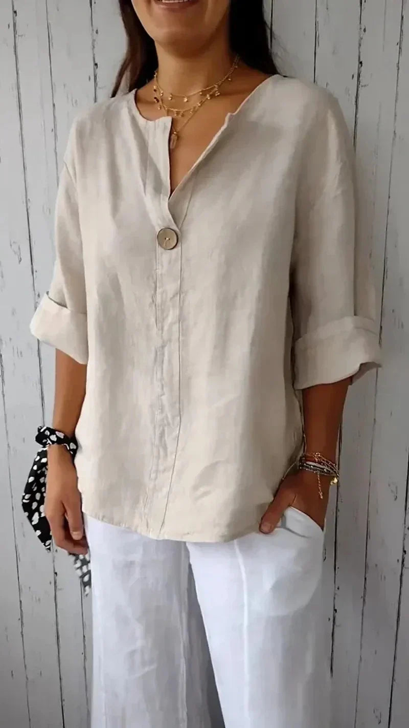 Maya - Single Button Blouse