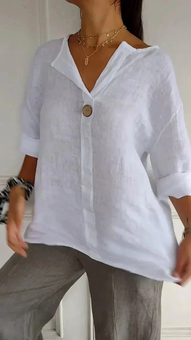 Maya - Single Button Blouse